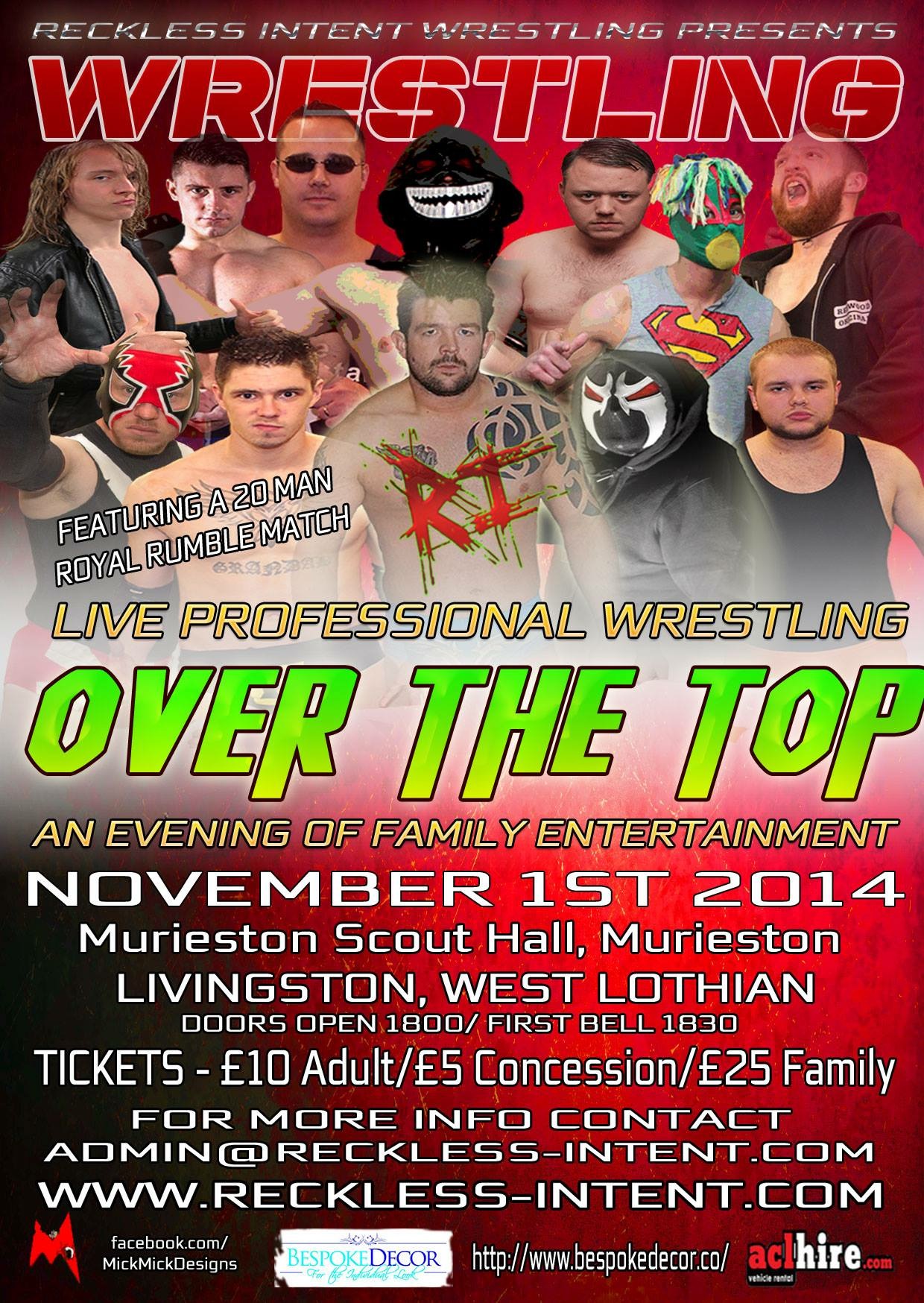 Preview: Reckless Intent ‘Over The Top 2014’