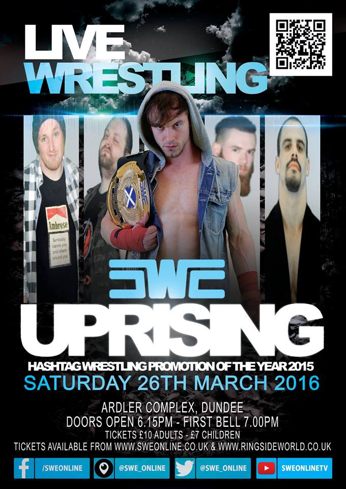 Full Results: Scottish Wrestling Entertainment ‘Uprising’ March 2016