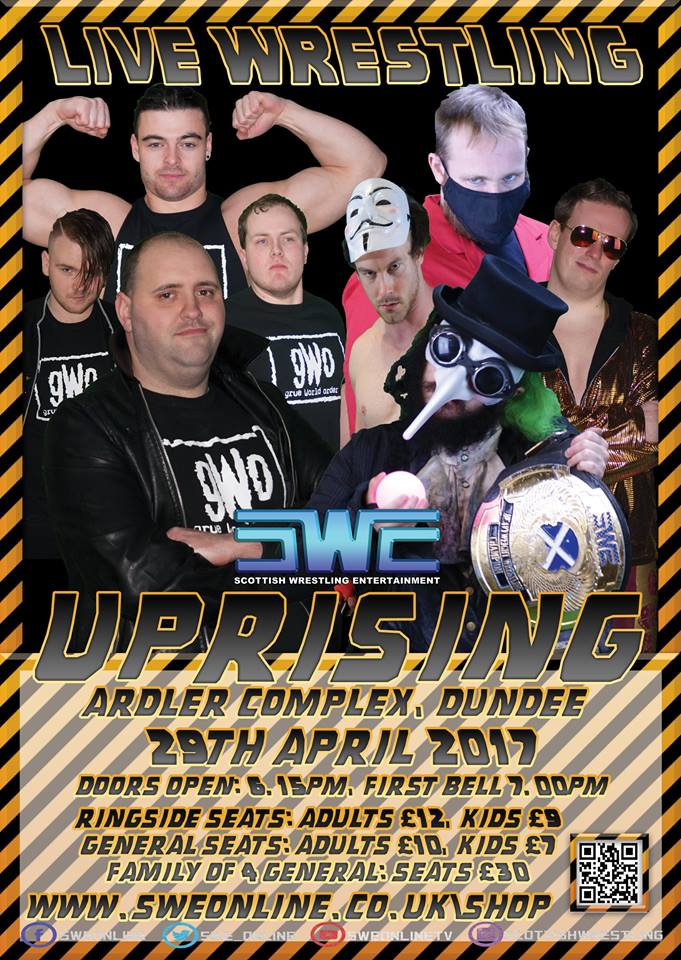 Full Results: Scottish Wrestling Entertainment ‘Uprising’ April 2017