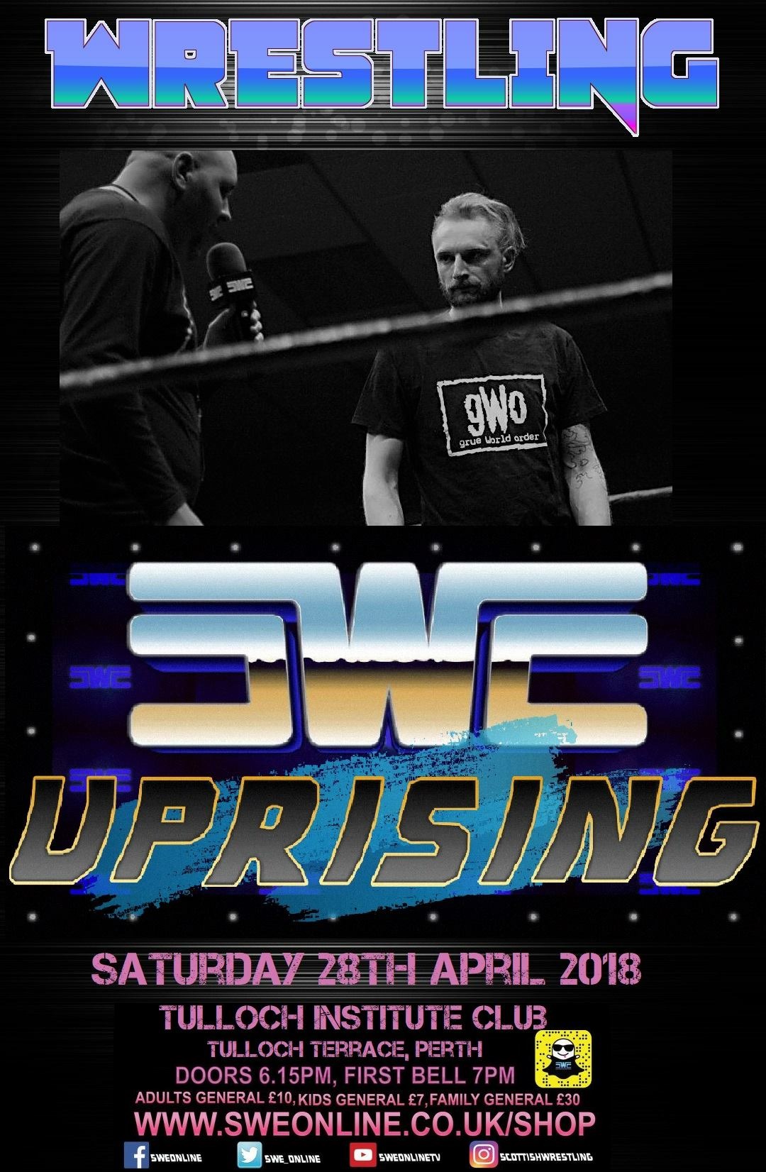 Full Results: Scottish Wrestling Entertainment ‘Uprising’ April 2018